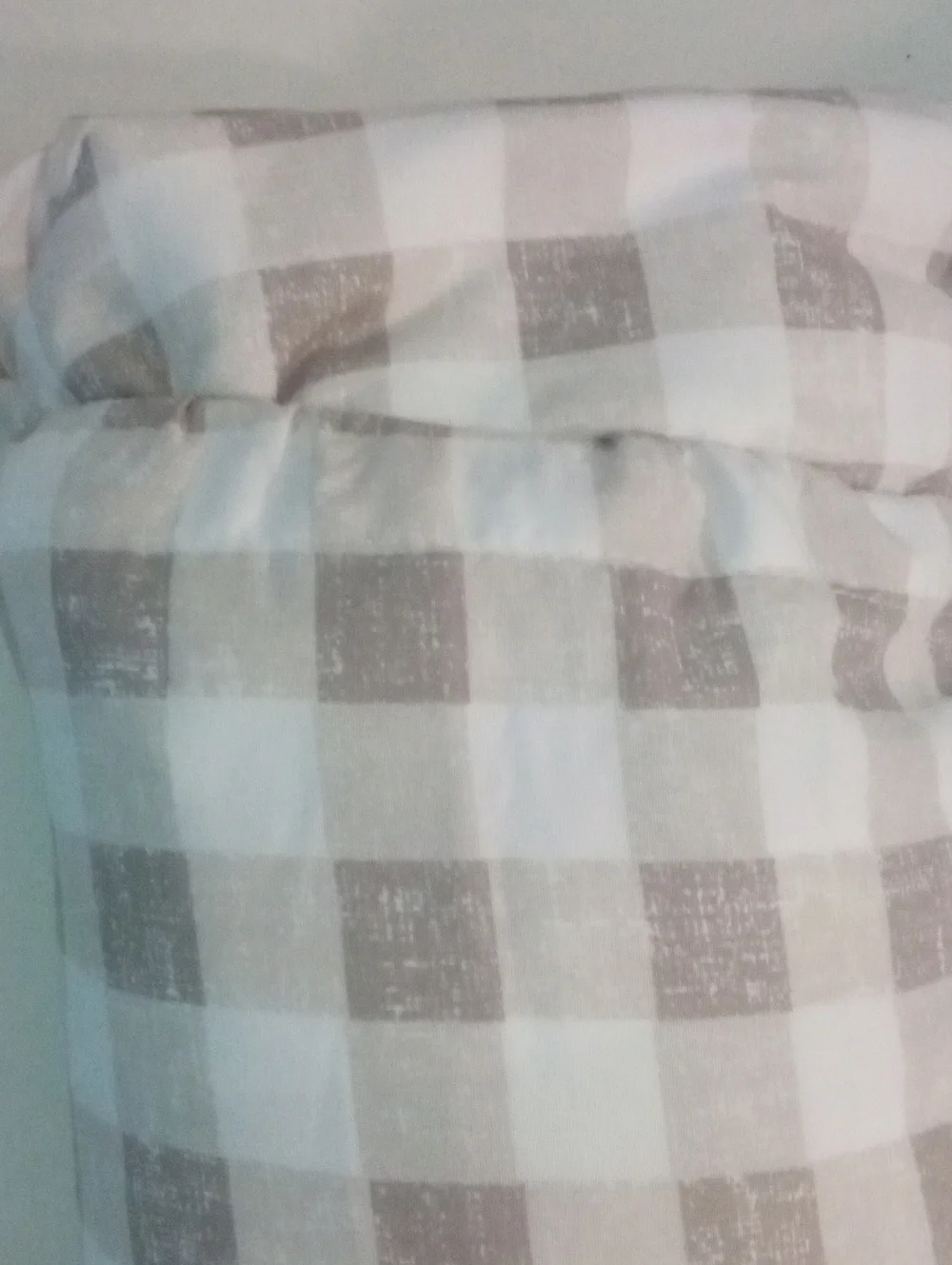 Neutral Checkered Sheet Set Full/Queen New NWT $80 Damaged Packaging